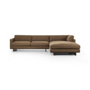 Arista Everly 2-Piece Sectional - Right Chaise 86 Antwerp Cafe