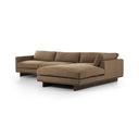 Arista Everly 2-Piece Sectional - Right Chaise 86 Antwerp Cafe