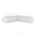 Aurelian Boone 3-Piece Sectional - 118 Thames Cream