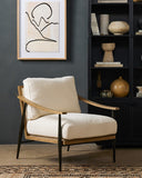 Luxe Haven Kennedy Chair - Kerbey Ivory