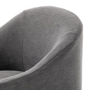 Luxe Cove Dining Chair With Casters - Bergamo Charcoal