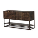 Aurelia Small Media Console - Carved Vintage Brown