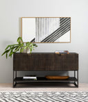 Aurelia Small Media Console - Carved Vintage Brown