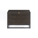 Aurelian Kelby Storage Bunching Table - Carved Vintage Brown