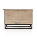 Aveline Storage Bunching Table - Light Wash Carved