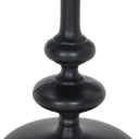 Calista Matchstick Pedestal Table - Black Antique