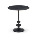 Calista Matchstick Pedestal Table - Black Antique