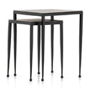 Vesper Dalston Nesting End Table Set - Raw Black