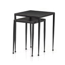 Verity Dalston Nesting End Table Set - Raw Black