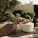 Arbor Outdoor End Table - Matte White