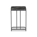 Caelum Adalley C Table - Polished Black Marble