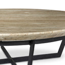 Verano Round Coffee Table - Travertine