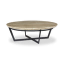 Aveline Felix Round Coffee Table - Travertine