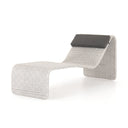 Solara Outdoor Woven Chaise - Brushed Grey