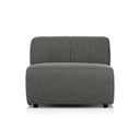 Aria Build Your Own Gwen Outdoor Sectional - Armless Piece Hayes Charcoal