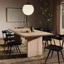 Aveline Cross Dining Table - Ashen Walnut