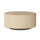 Verity Crosby Round Coffee Table - Light Cream