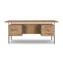 Aveline Lauren Desk - Natural Solid Oak