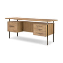 Aveline Lauren Desk - Natural Solid Oak