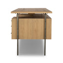 Aveline Lauren Desk - Natural Solid Oak