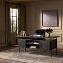 Aveline Lauren Desk - Charcoal Oak Veneer