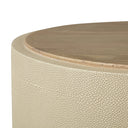 Arbor Side Table - Light Cream Shagreen