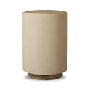 Vesper Side Table - Light Cream Shagreen