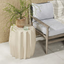 Verano Outdoor End Table - Parchment White