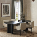 Verity Paden Dining Table - Aged Black Acacia 94