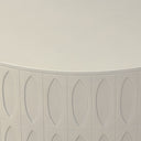 Haven Colorado Drum Coffee Table - White Concrete