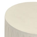 Aveline End Table - White Concrete