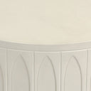 Aveline End Table - White Concrete