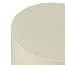 Verano Round End Table - White Concrete