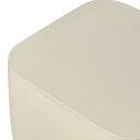 Solara Ivan Square End Table - White Concrete