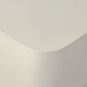 Solara Ivan Square End Table - White Concrete