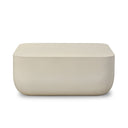 Calista Square Coffee Table - White Concrete