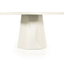 Aveline Outdoor Dining Table - 60 White Concrete