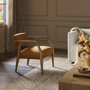 Verity Tyler Armchair - Nubuck Cognac