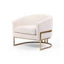 Evermore Corbin Chair - Knoll Natural Satin Brass