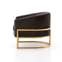 Evermore Corbin Chair - Bella Smoke Satin Brass