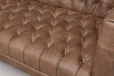 Elysian Williams Leather Sofa - 75 Natural Washed Chocolate