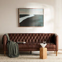 Elysian Williams Leather Sofa - 75 Natural Washed Chocolate