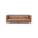 Elysian Williams Leather Sofa - 75 Natural Washed Chocolate