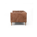 Elysian Williams Leather Sofa - 75 Natural Washed Chocolate