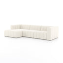 Langham Channeled 3-Piece Sectional - Left Chaise Fayette Cloud