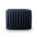 Cassia Swivel Chair - Sapphire Navy
