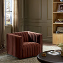 Cassia Swivel Chair - Surrey Auburn