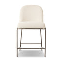 Valentina Astrud Bar Counter Stool - Counter Crypton Nomad Snow