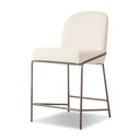 Valentina Astrud Bar Counter Stool - Counter Crypton Nomad Snow