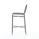 Luxe Wharton Bar Counter Stool - Bar Stool Stonewash Grey